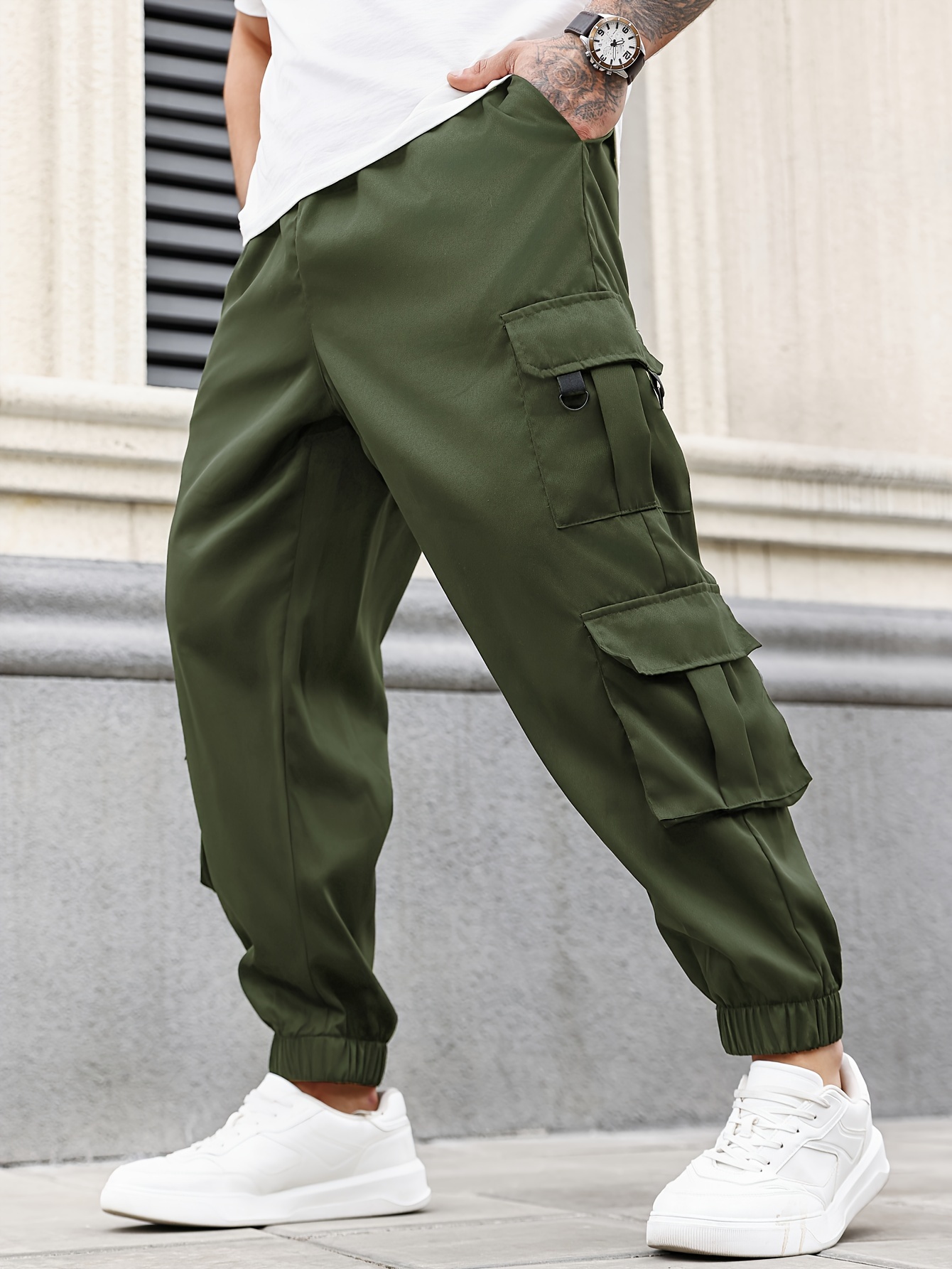 men's plus size cargo pants multi - Temu Canada