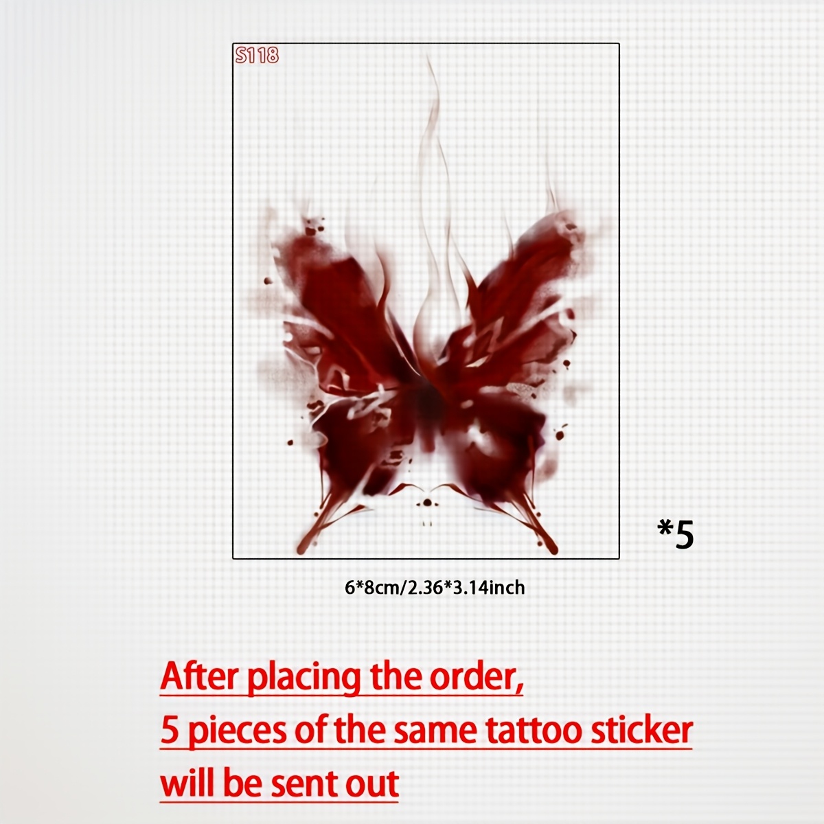 Image of A Set Of 5 Cosplay Arm Sleeve Temporary Tattoos, Long-lasting And Realistic, To Or Thighs, Lasts 1-5 Days, Trendy Tattoo Stickers For Men And Women