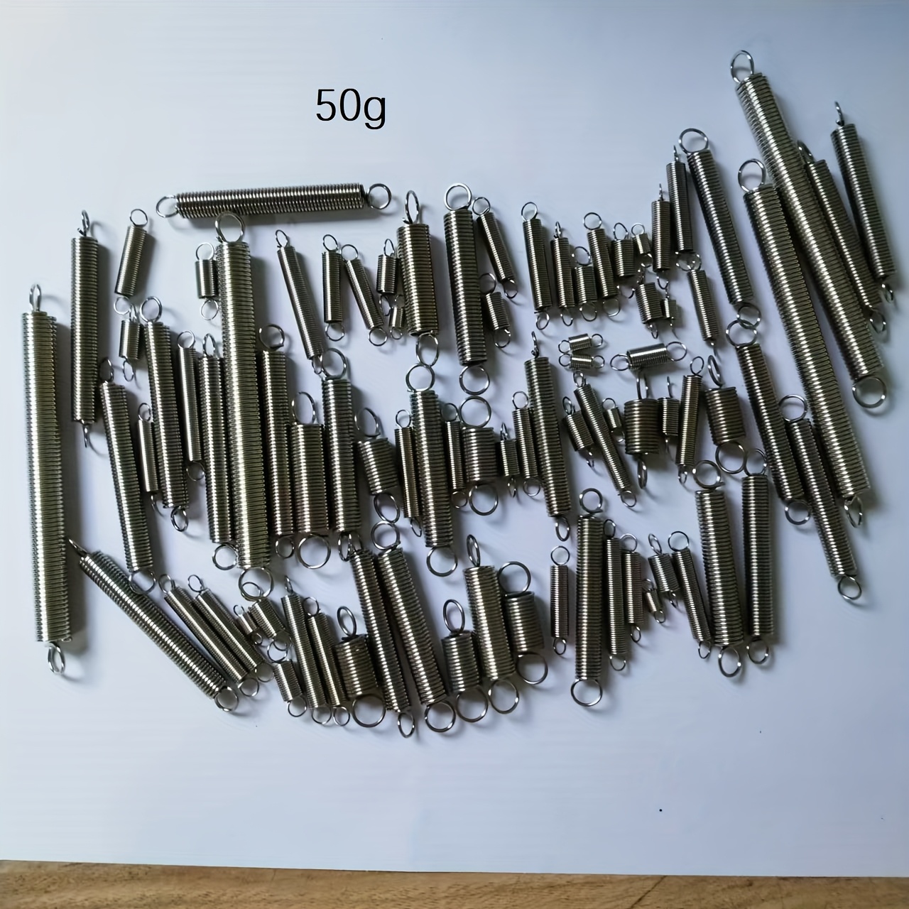 100g/50g Assorted Spring Tension Springs, Force Springs For Diy Repair Accessories - Mixed Sizes With Varying Specifications