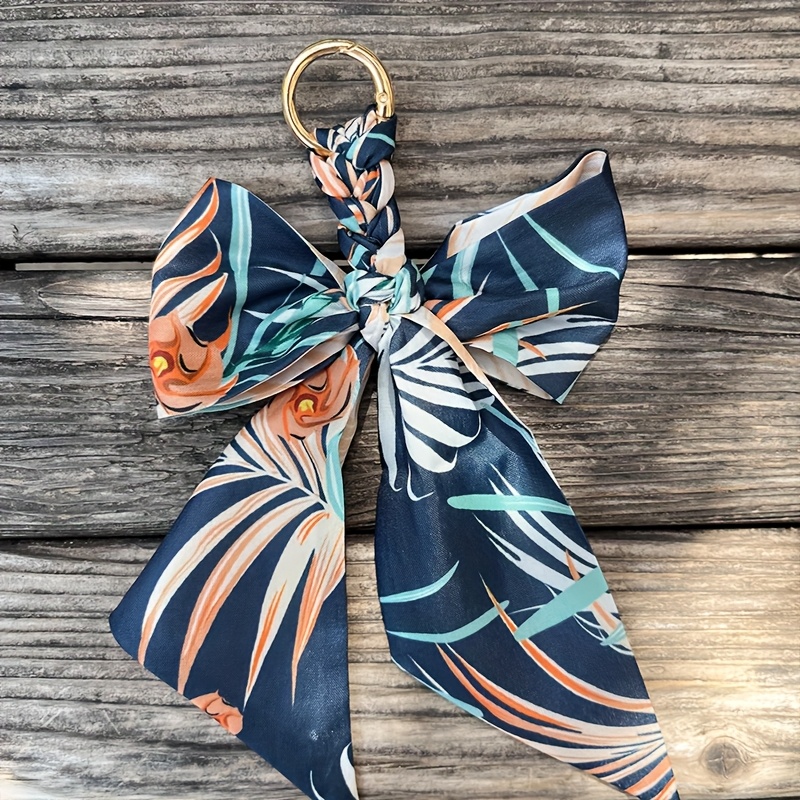 Elegant Bow Knot Keychain for Handbags and Wallets