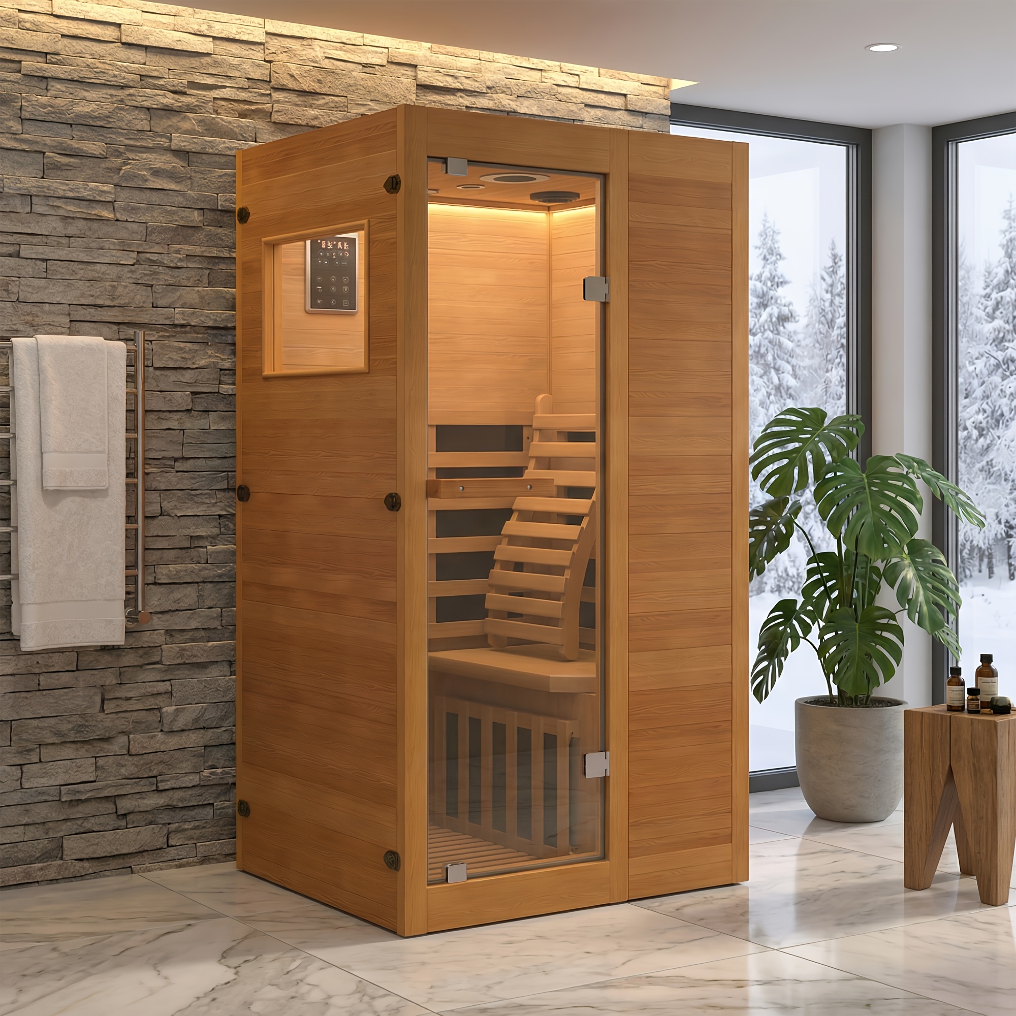 35 4 x 31 5   9 sauna 1 person sanua     sauna   panels 8 color   lights Product details 0