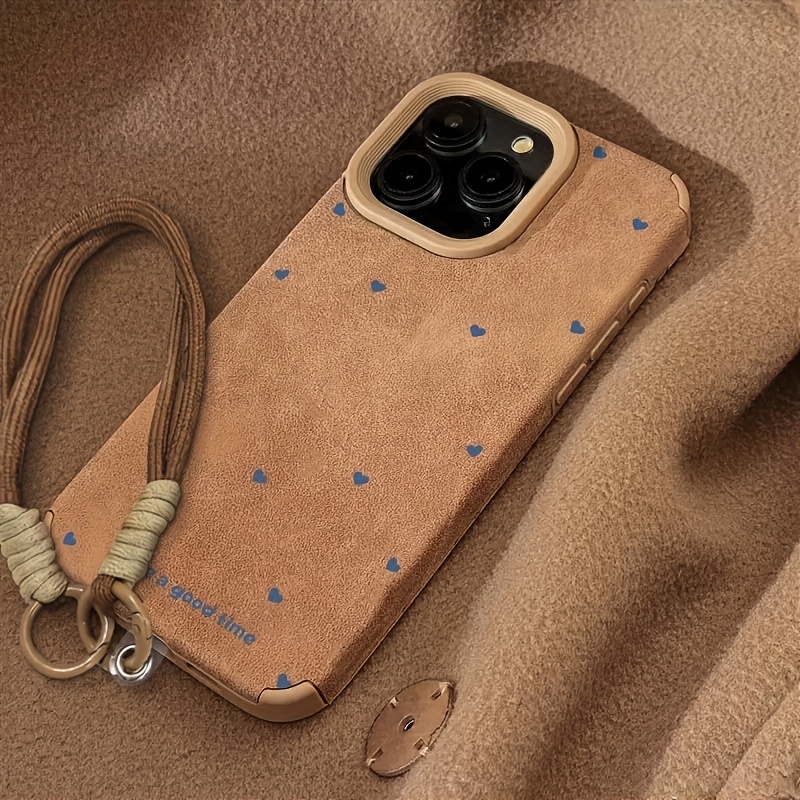 TEMU para Teléfono - 1 de para Teléfono con Estampado de en Pantalla Completa con Cordón, Totalmente y Resistente a Caídas, Adecuada para iPhone,
