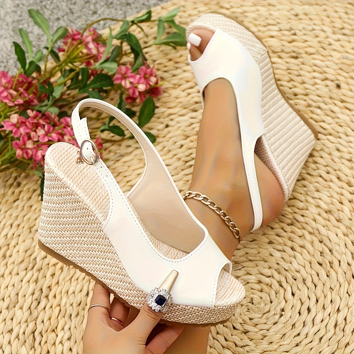 TEMU Ladies In Summer, Synthetic Cover Upper & Tpr Sole, Comfortable Footwear, Durable Footwear