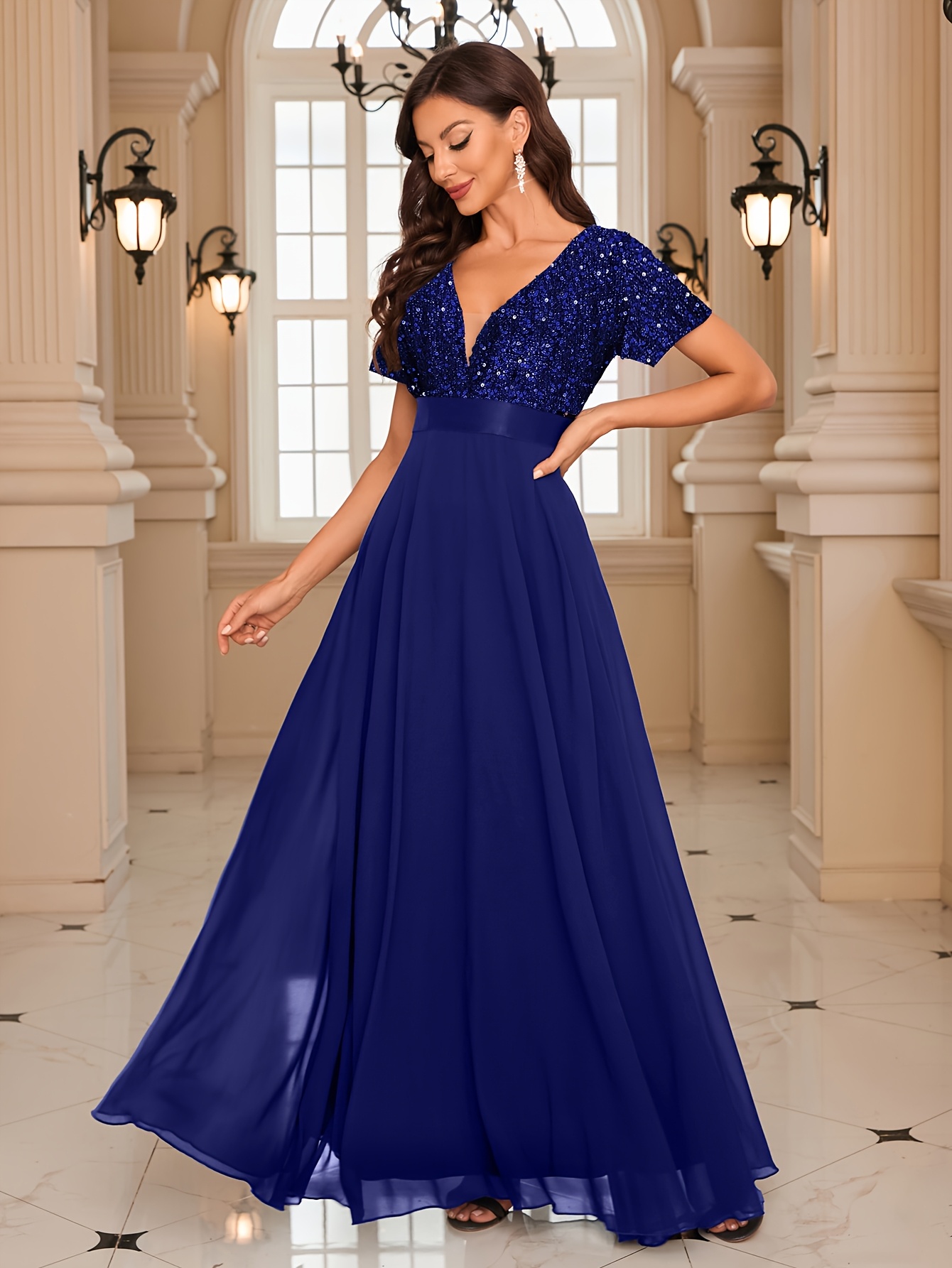 green emerald velvet dress Chic and Holland HF110347 - Beaded Appliqued See-Through Evening Dress 14 / Aqua/Nude