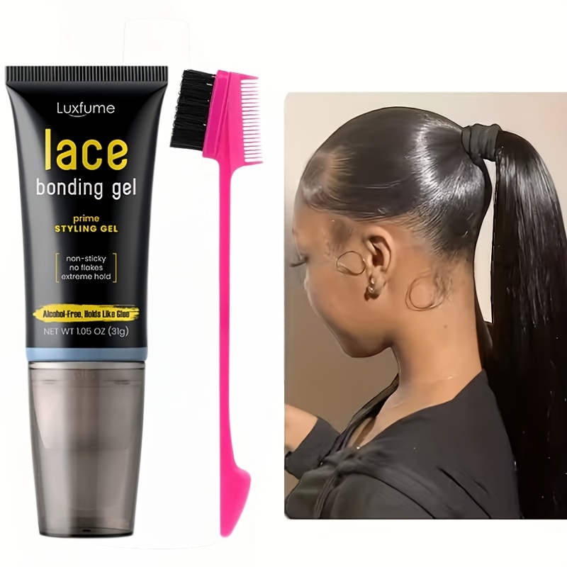 Luxfume Edge & Control Hair Gel - For , Clean Parting & Long-lasting Style,, Travel Portable, A Must-have For Spring