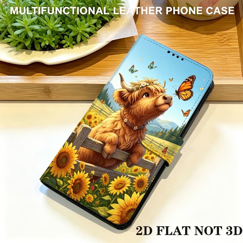 TEMU Phone Case - 2d Flat Cute Cow Phone Case For Iphone 6 7 8 9 11 13 14 15 Se2 Se3 Se (2020) Se (2022) X Xs Xr 12 Mini 13 Pro Max 15 Pro 16e 17 Air