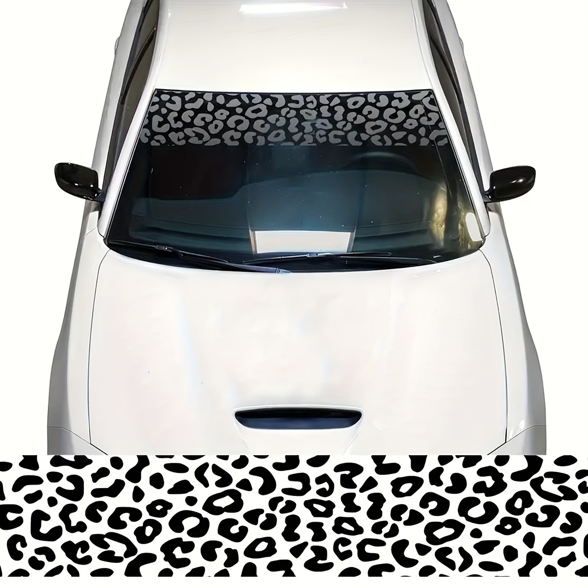 

Leopard Print Vinyl Decal For Car Windshield - Uv & Resistant, To Windows, Laptops & More