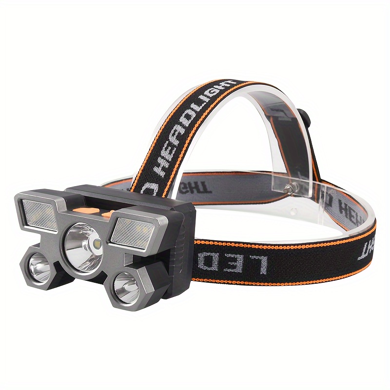 1pc Super Bright 120w Led Headlamp Rechargeable Headlight Powerful