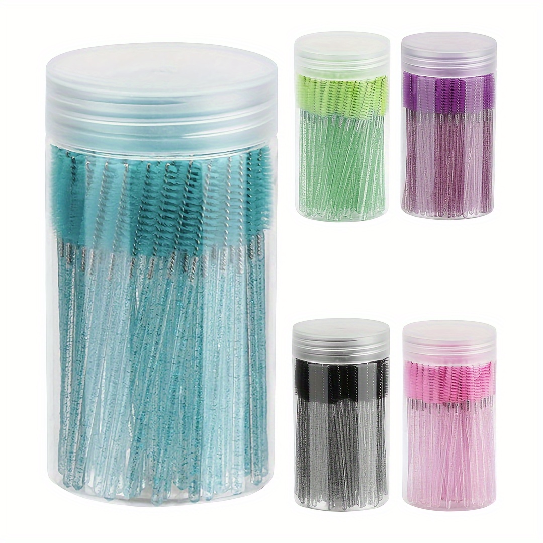 50pcs Disposable Eyelash & Eyebrow Brushes Mascara Wands