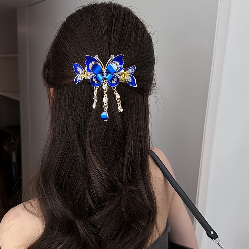3pcs   tassel   hair clip vintage boho ponytail tie headband   backcombing sparkling   hair accessory elegant hairpin Product details 5