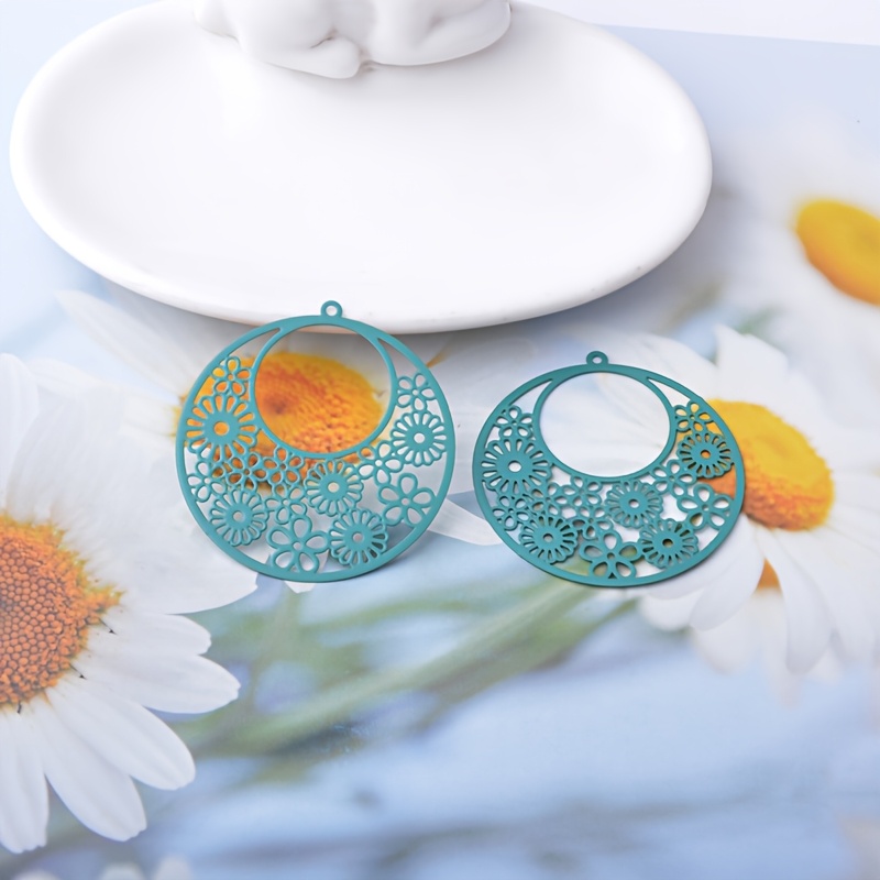 10pcs Colorful Round Charms Pendant Set for Women