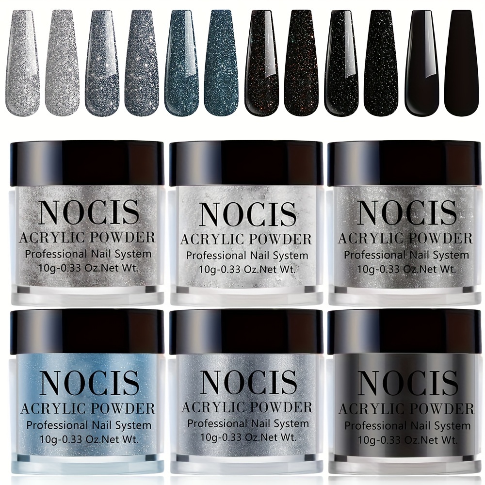 

Nocis 6-color Charm Macaron Powder Set, Professional Acrylic Extension Powder, Fast Drying, , , Shine, Nail Art Gift Set, ≤100ml