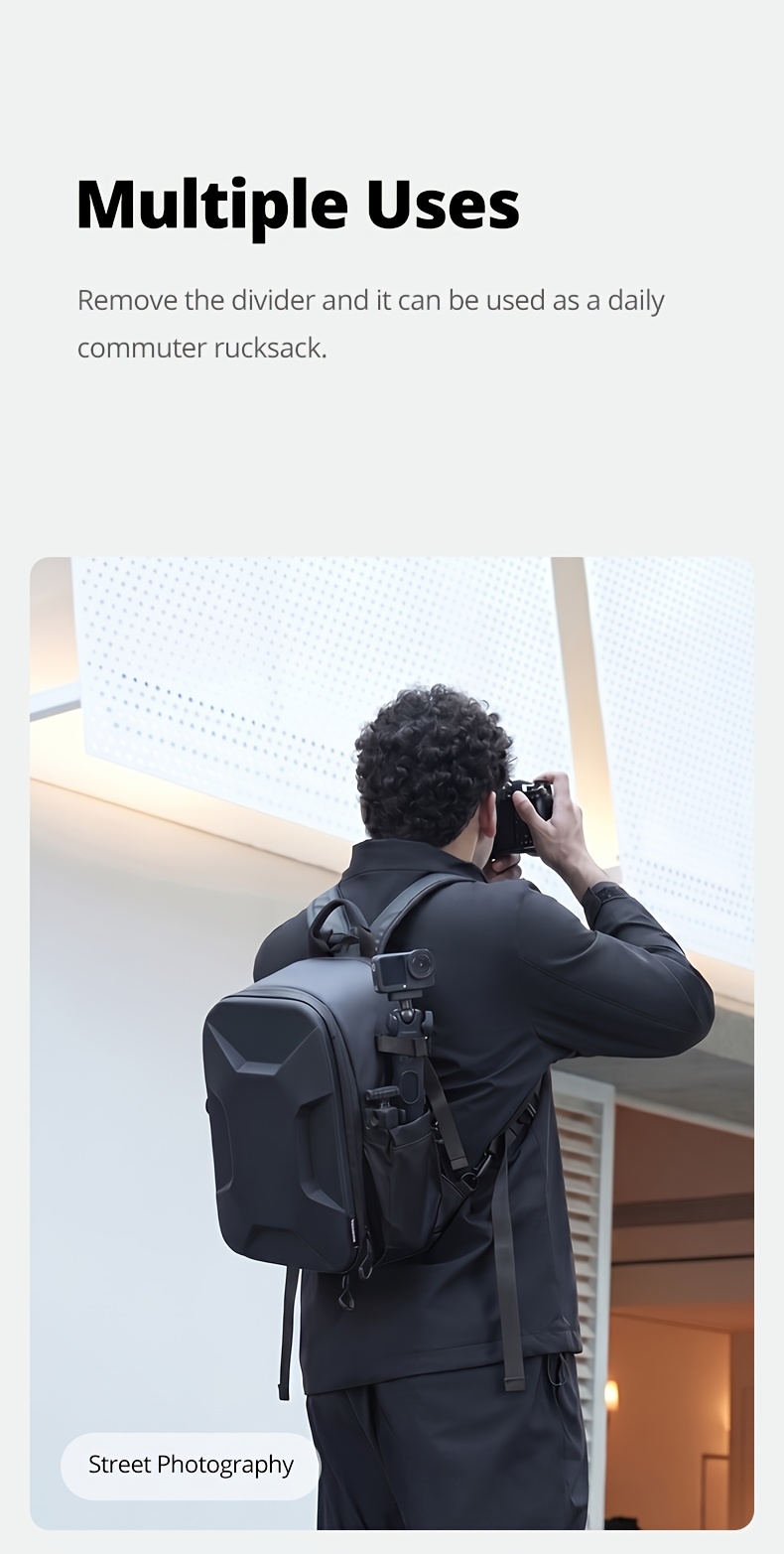   per fotocamera rigido multifunzionale,     da viaggio e campeggio per attività allaperto, borsa portaoggetti quotidiana per fotocamera dslr per   nikon sony   dslr   tele  videocamera | borsa per fotocamera con custodia    -s1 Dettagli dell'articolo 12