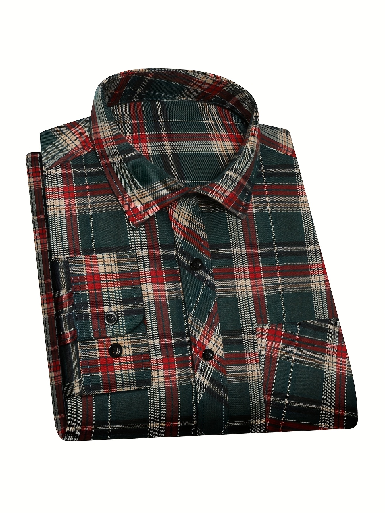 fall dress shirts Men's Basic Dress Shirt Convertible Cuff Regular Fit in Taupe 15½ 34/35 / Taupe main image 1