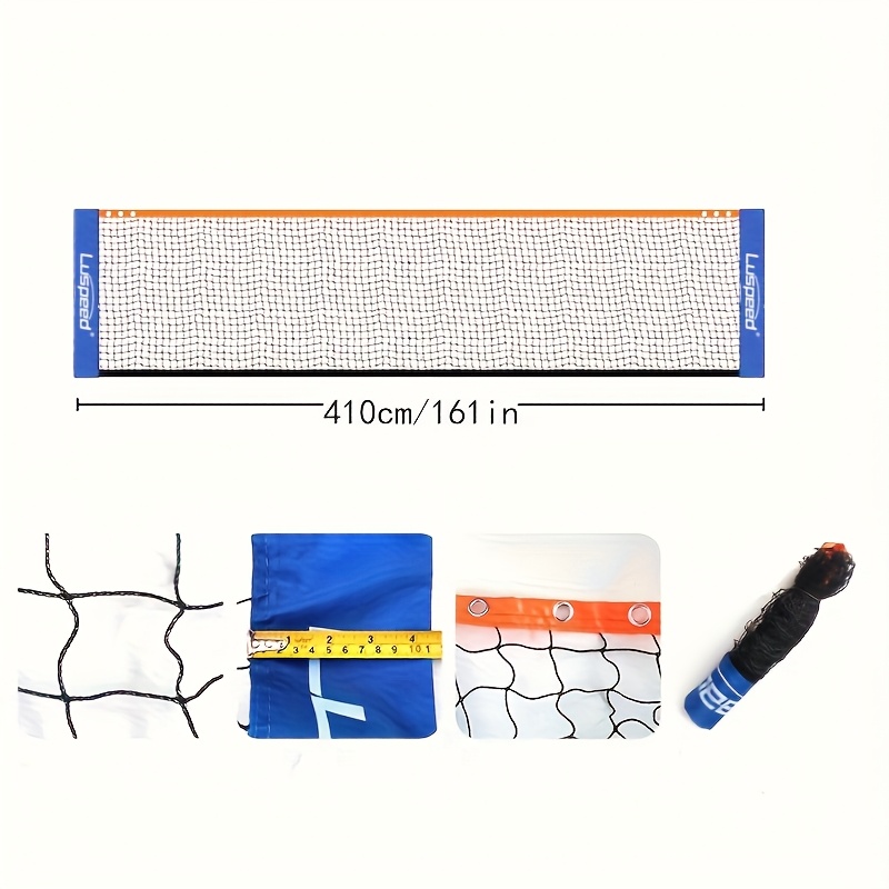 Portable Badminton Net For Tennis, Soccer Tennis, Pickleball, Volleyball - Easy Setup Nylon Sports Net