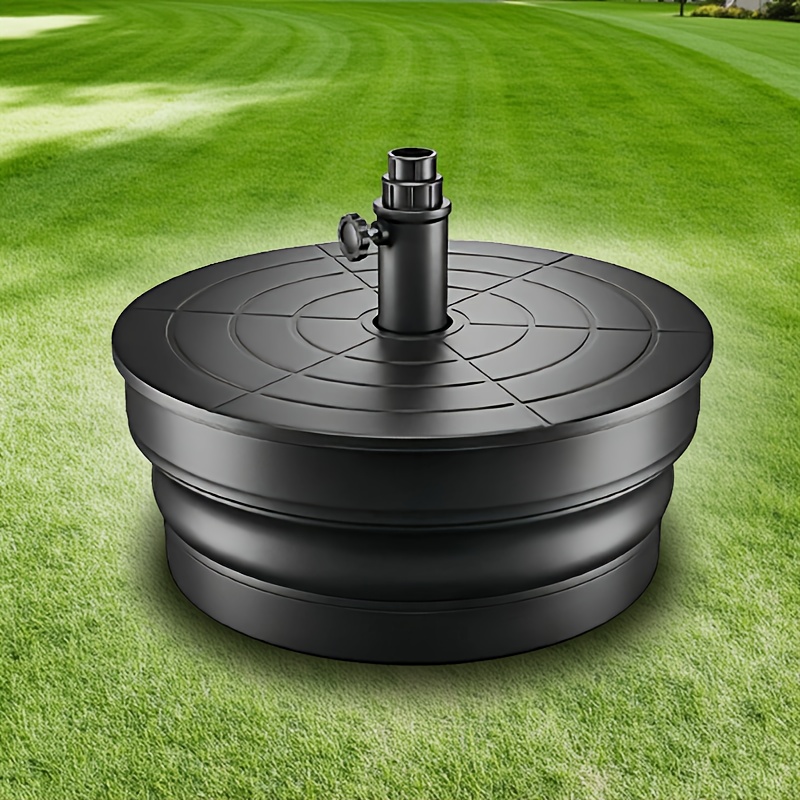 TEMU Foldable Heavy-duty Fillable Outdoor Umbrella Base Suitable For Patio, Deck, Lawn & Poolside - Capacity Fillable Water/sand Base With Polished,