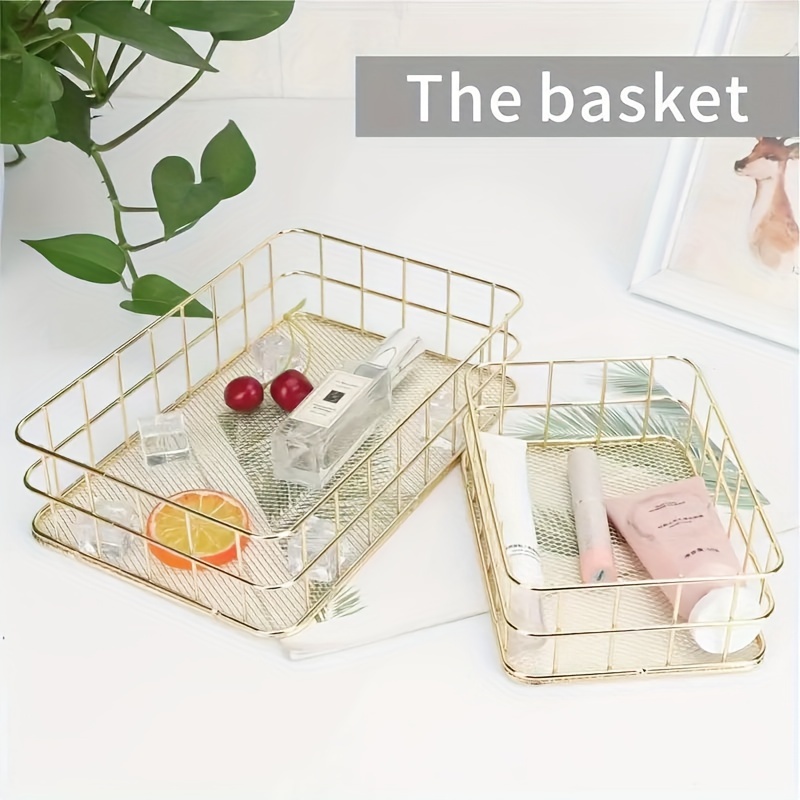 

Elegant Rose Golden Stainless Steel Organizer - Versatile Desk Caddy For Makeup, Pens & Accessories With Viewing Window