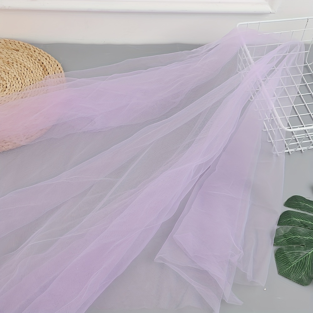 E-shop einfarbiges, weiches Polyester-Tüll, Hochzeitskleid-Stoff, dekoratives Kleider-Mesh, Tischdecke