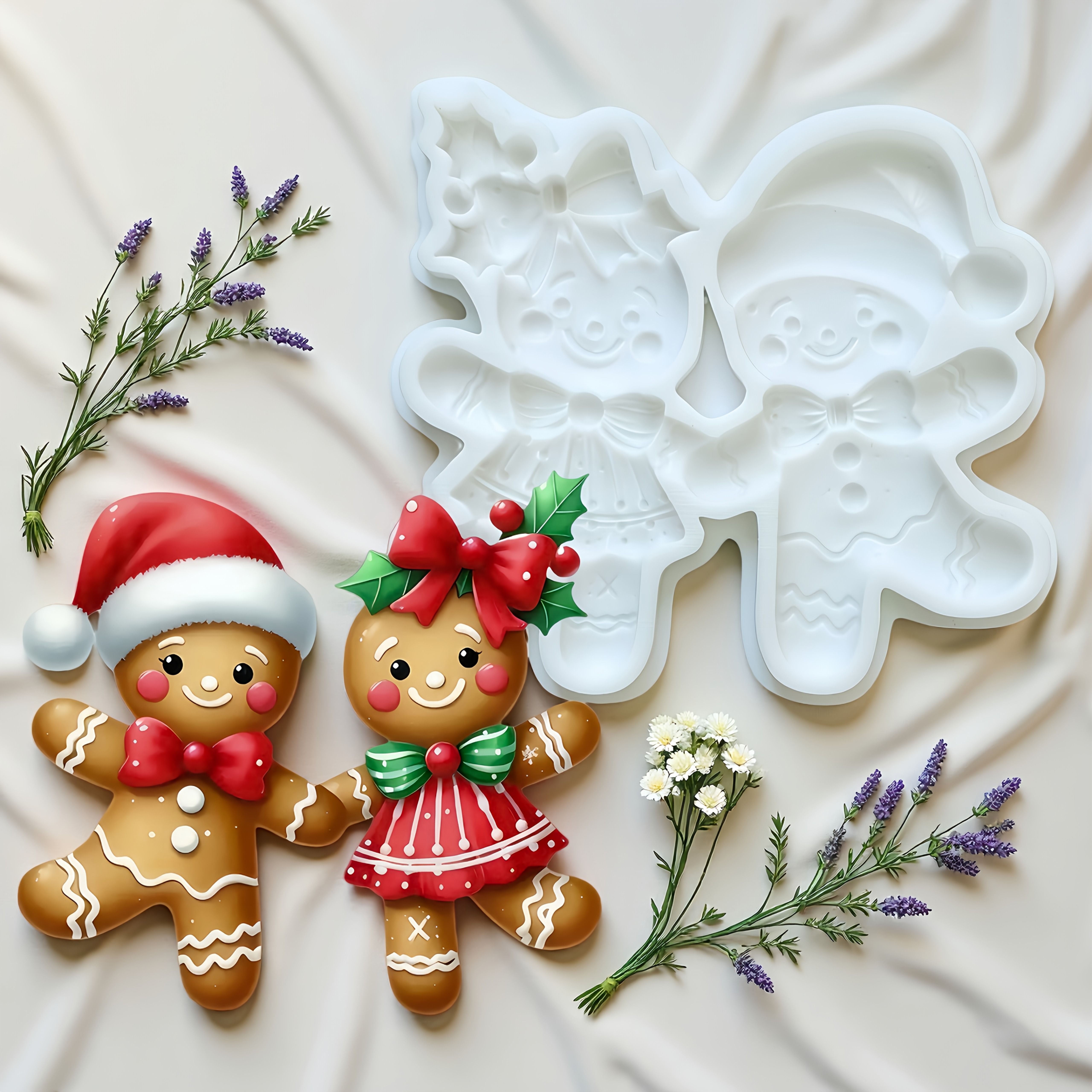 Cute Gingerbread For Man And Snowman Shaped Baking Molds, Handmade Dropper Molds, Candy Molds, Cake Decoration Accessories