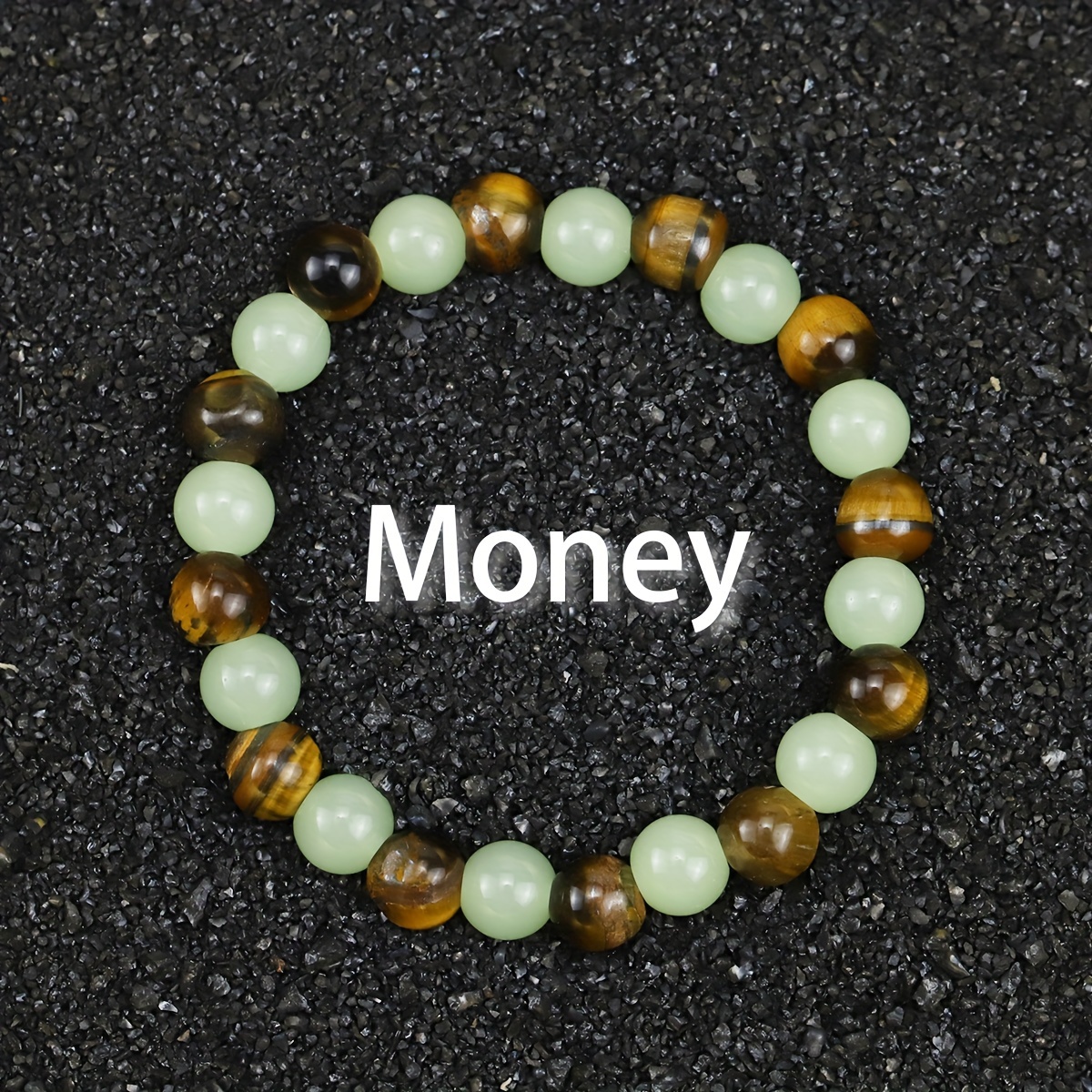 

Attract Wealth And Success With This Elegant And Vintage Money Bracelet - Featuring Natural Tiger's Eye Stones And Suitable For Daily Wear Or As A Gift - Wml Brand