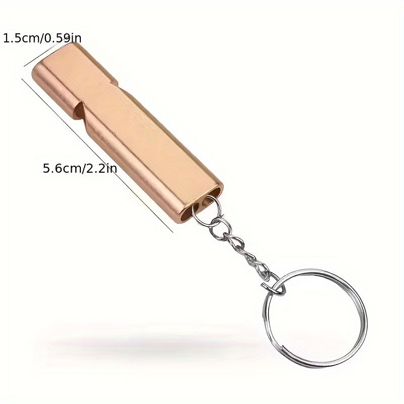 100pcs Custom High-Quality Colored Dual-Frequency Aluminum Alloy Whistles