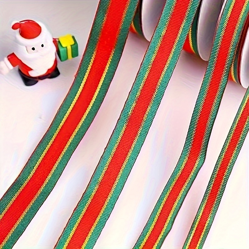 

Rustic Christmas Ribbon, 3 Yards Polyester, , Seasonal Bow Making Material, Diy Holiday Gift Wrapping, Home & Kitchen Decor, No Battery, Featherless, For Christmas, Hanukkah, Thanksgiving,