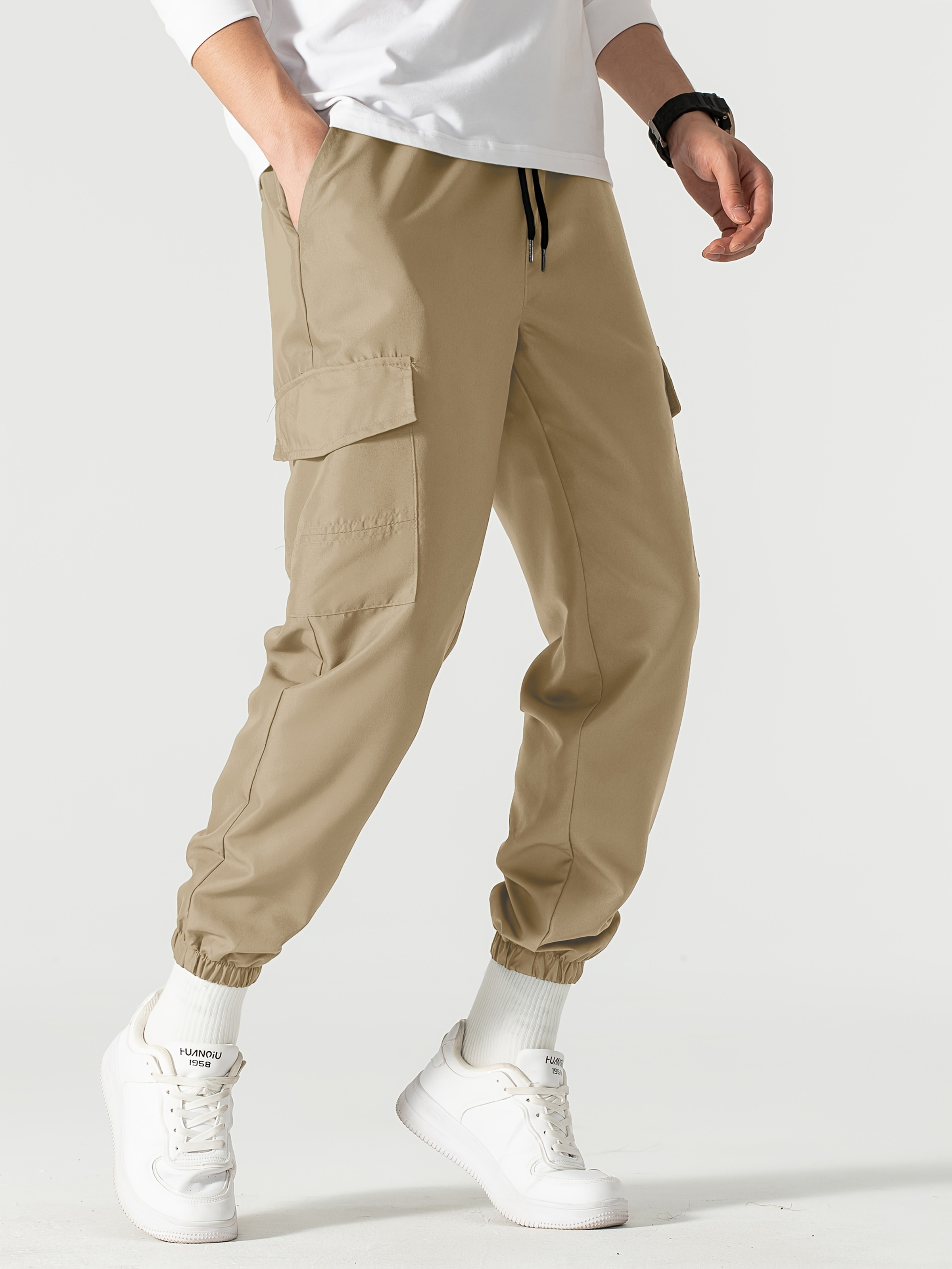 pantalones cargo casuales hombre múltiples bolsillos Temu