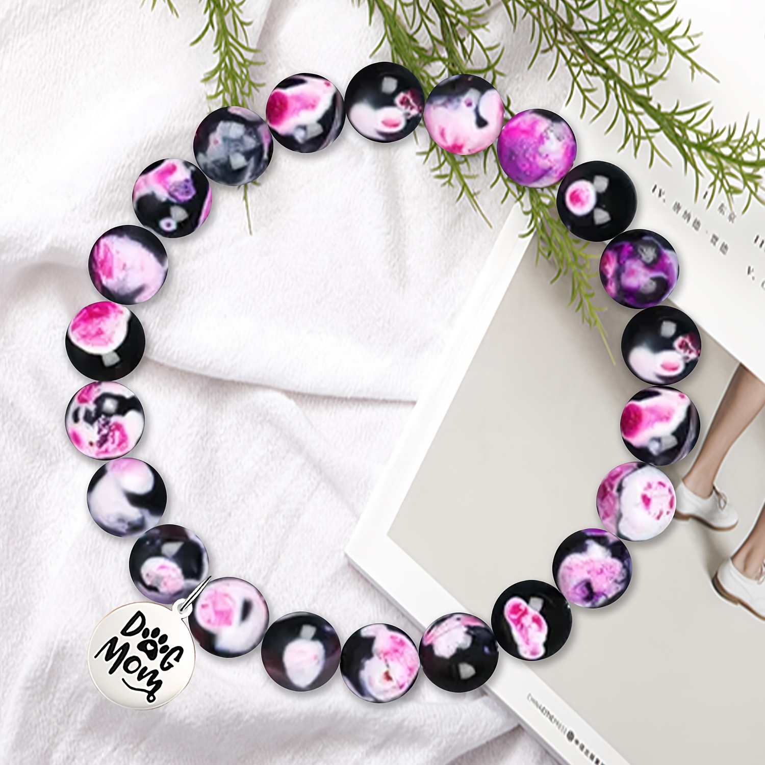 Dog Mom Bracelet with Gift Card for Valentine's Day