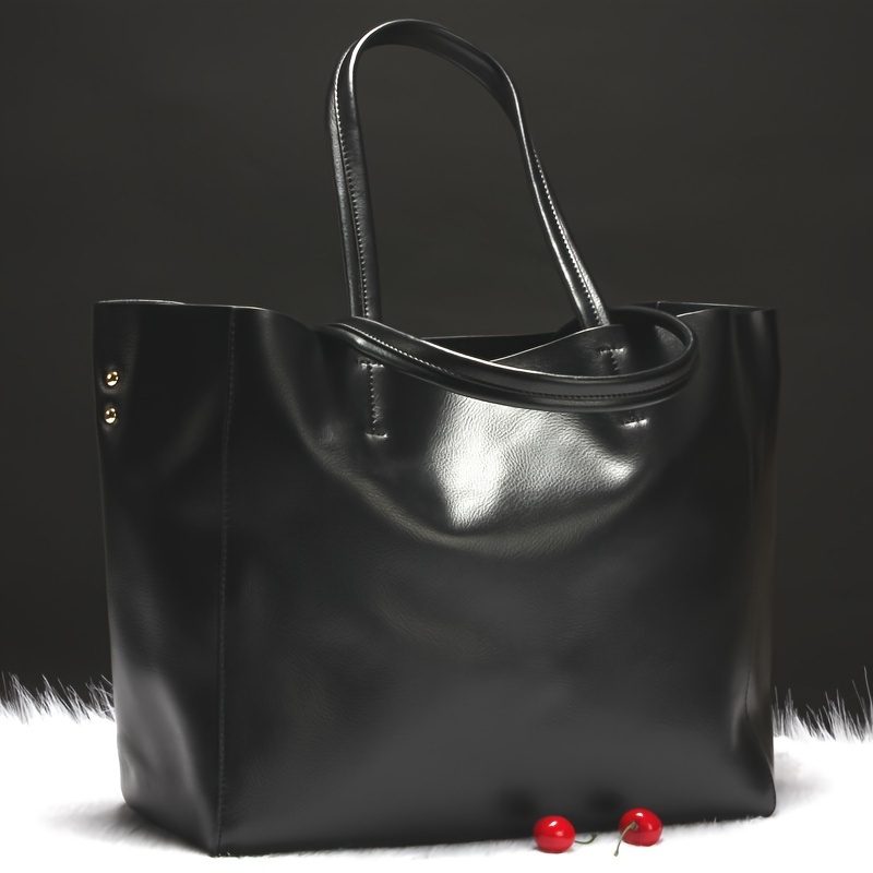 Luxury Tote Bag Women Fashion Leather Shoulder Bag Elegant - Temu