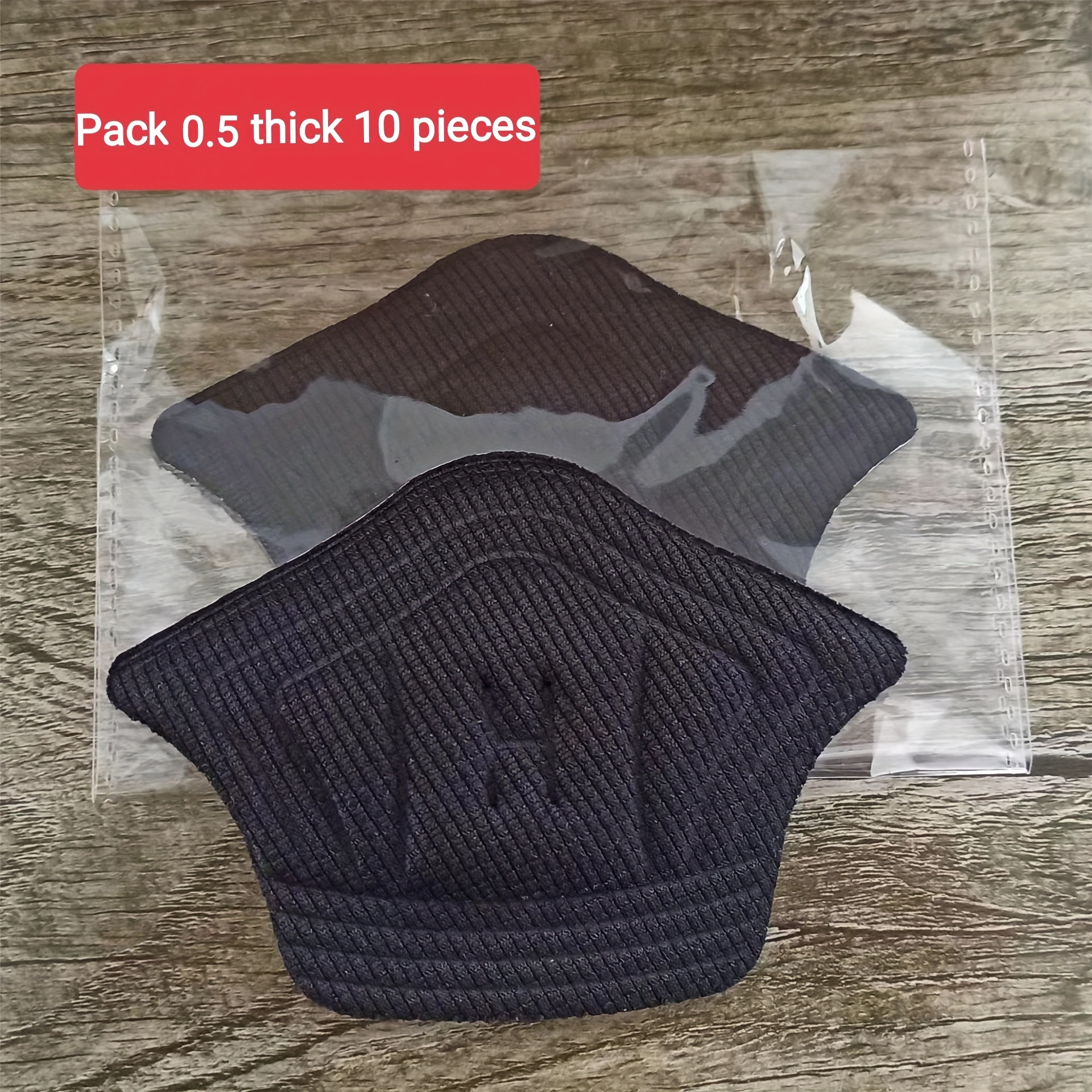 10 Adjustable Self-adhesive Athletic Shoe Heel Pads - Durable, Slip-resistant, Comfortable Footbeds For Support ( In 0.5 Cm/0.2 Inches And 1 Cm/0.4 Inches)