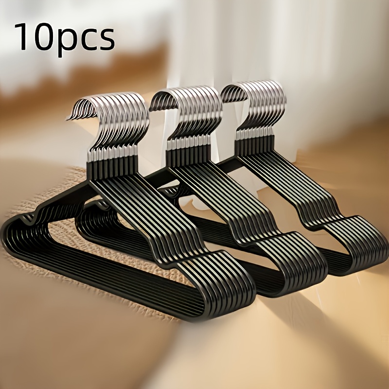 TEMU 10pcs (10 Packs) Clothes Rack Heavy Duty, Bedroom Storage, Clothes Rack, Standard Clothes Rack, Bedroom Storage, Laundry Storage Assistant