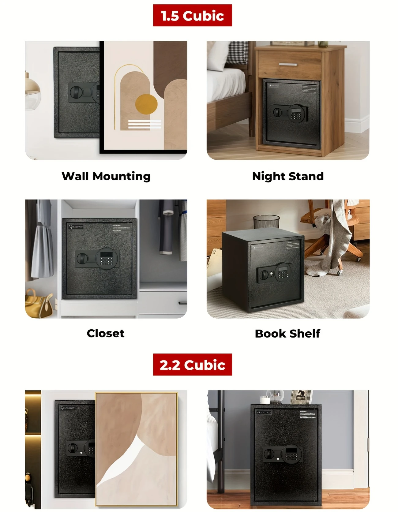 a heavy duty fireproof with a golden bag a safe with a password lock and key lock suitable for storing cash documents and black details 7