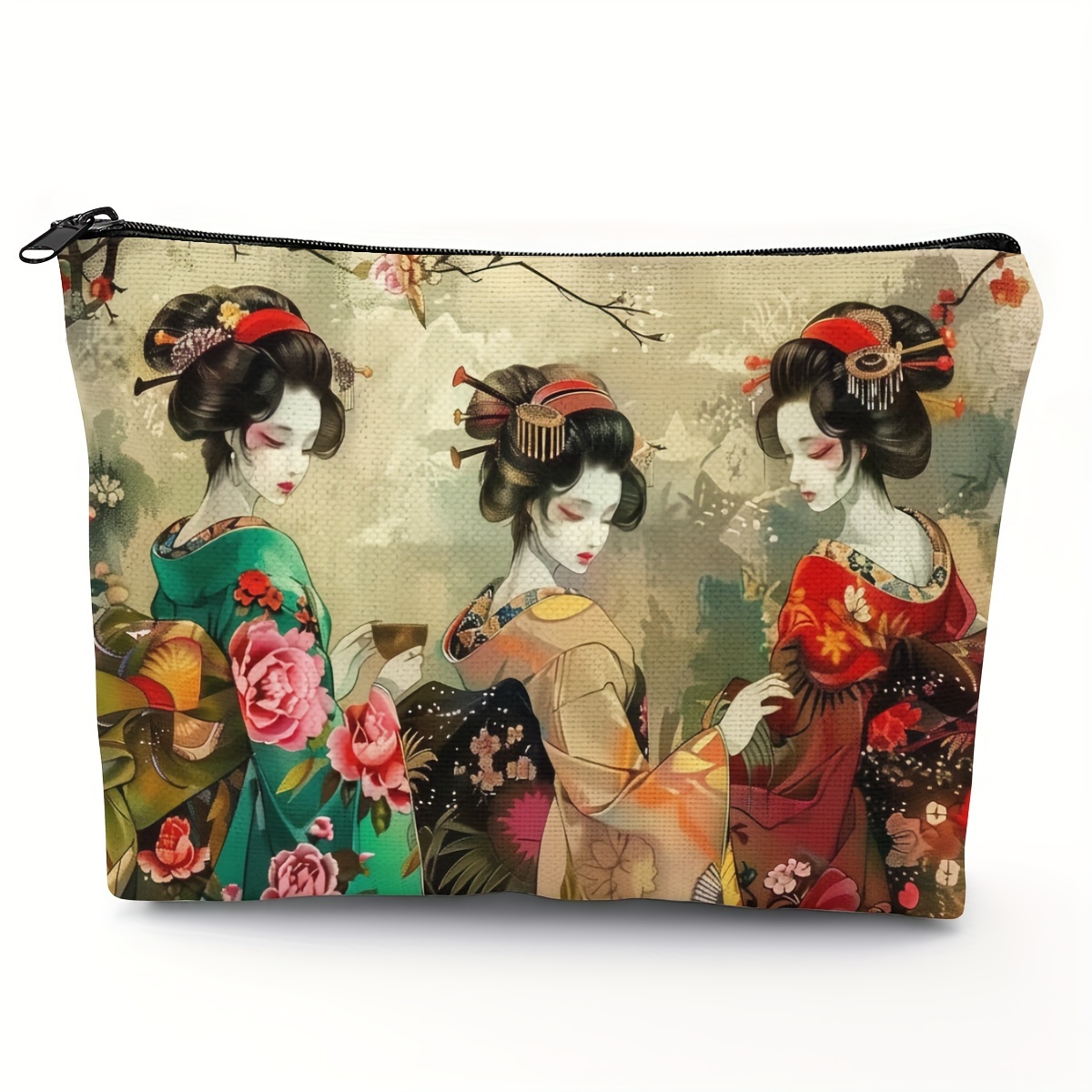 

1pc Japanese Pattern Bag All - Cosmetic Bag 5.51x 8.66 In14x22cm