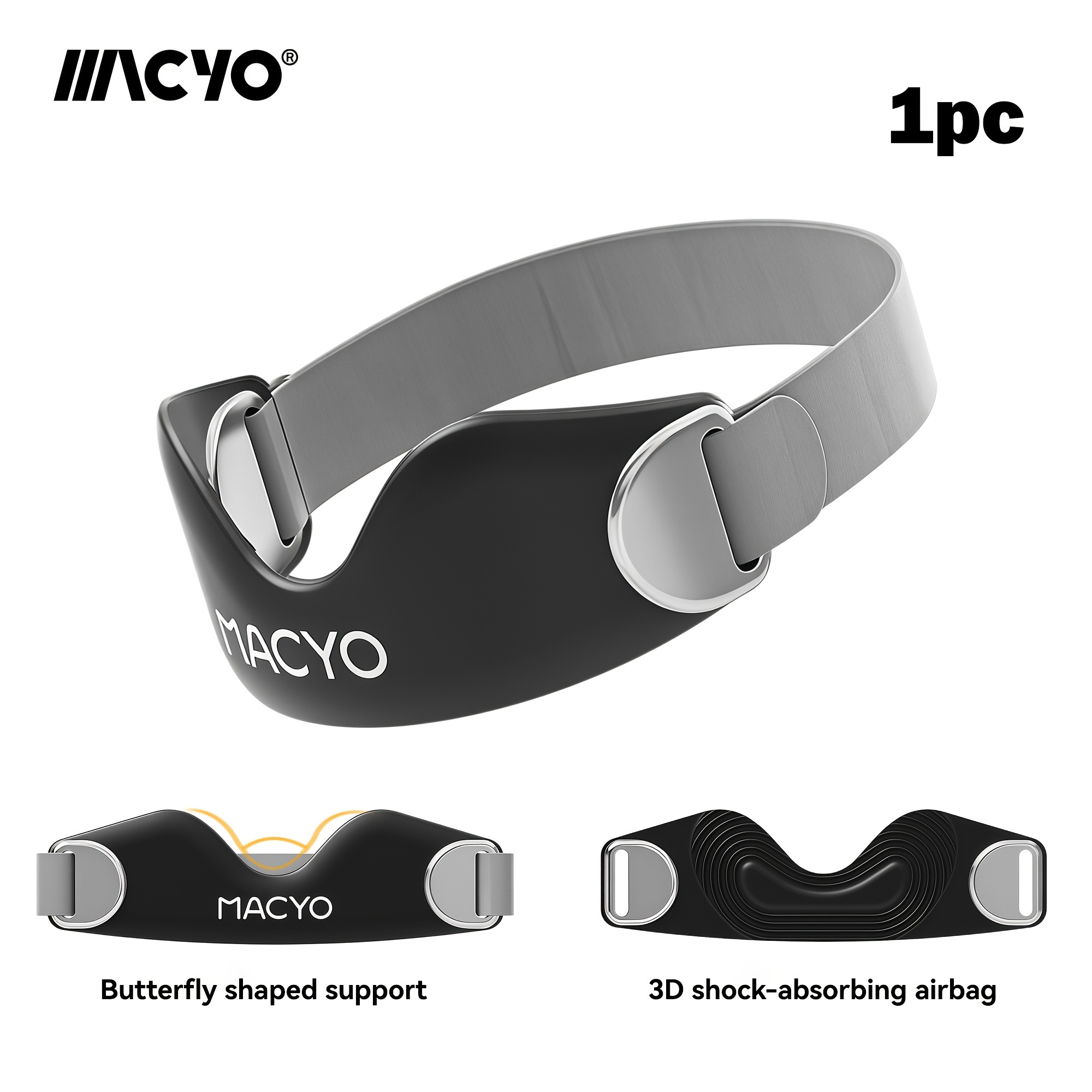 TEMU MACYO 1 pièce/2 pièces Genouillères de soutien rotulien, Genouillères de soutien rotulien réglables en silicone, Respirantes et évacuant la