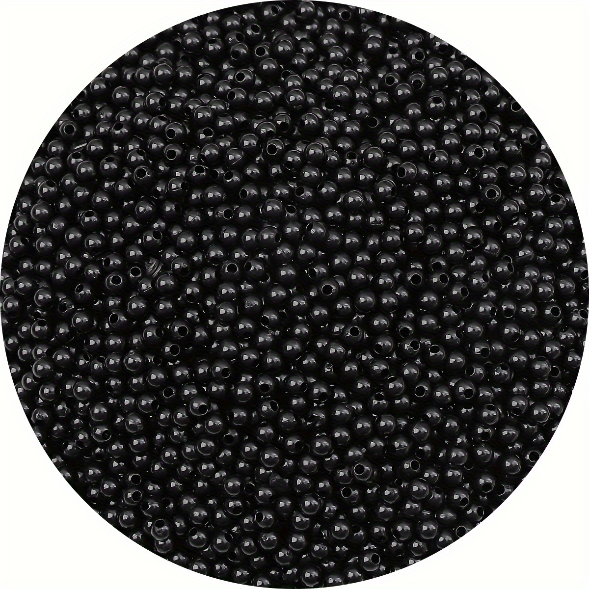 TEMU 1800 piezas/bolsa de cuentas de semilla acrílicas pequeñas de 3 mm en aleatorios - Cuentas de color sólido, perfectas para hacer joyas DIY,
