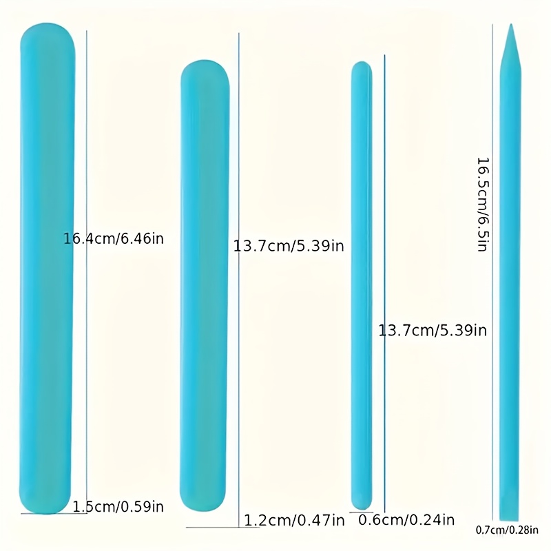 Image of Resin Casting Molds 4 Silicone Epoxy Mixing Sticks, Reusable Resin Stirrer, Liquid Paint Mixing Tool For Making, Durable And Easy To Clean