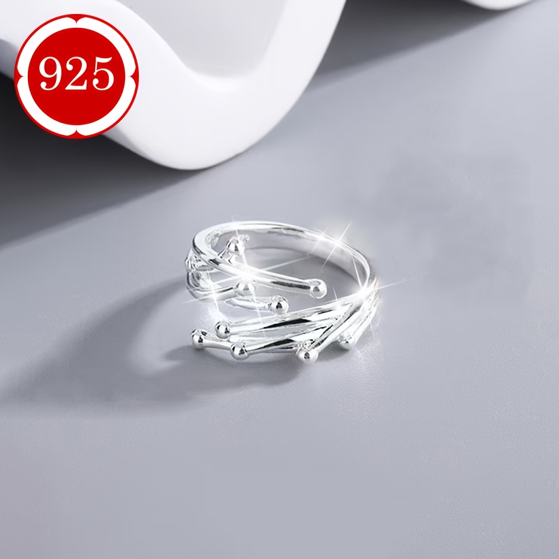 925 Sterling Silver Branch Ring for Women