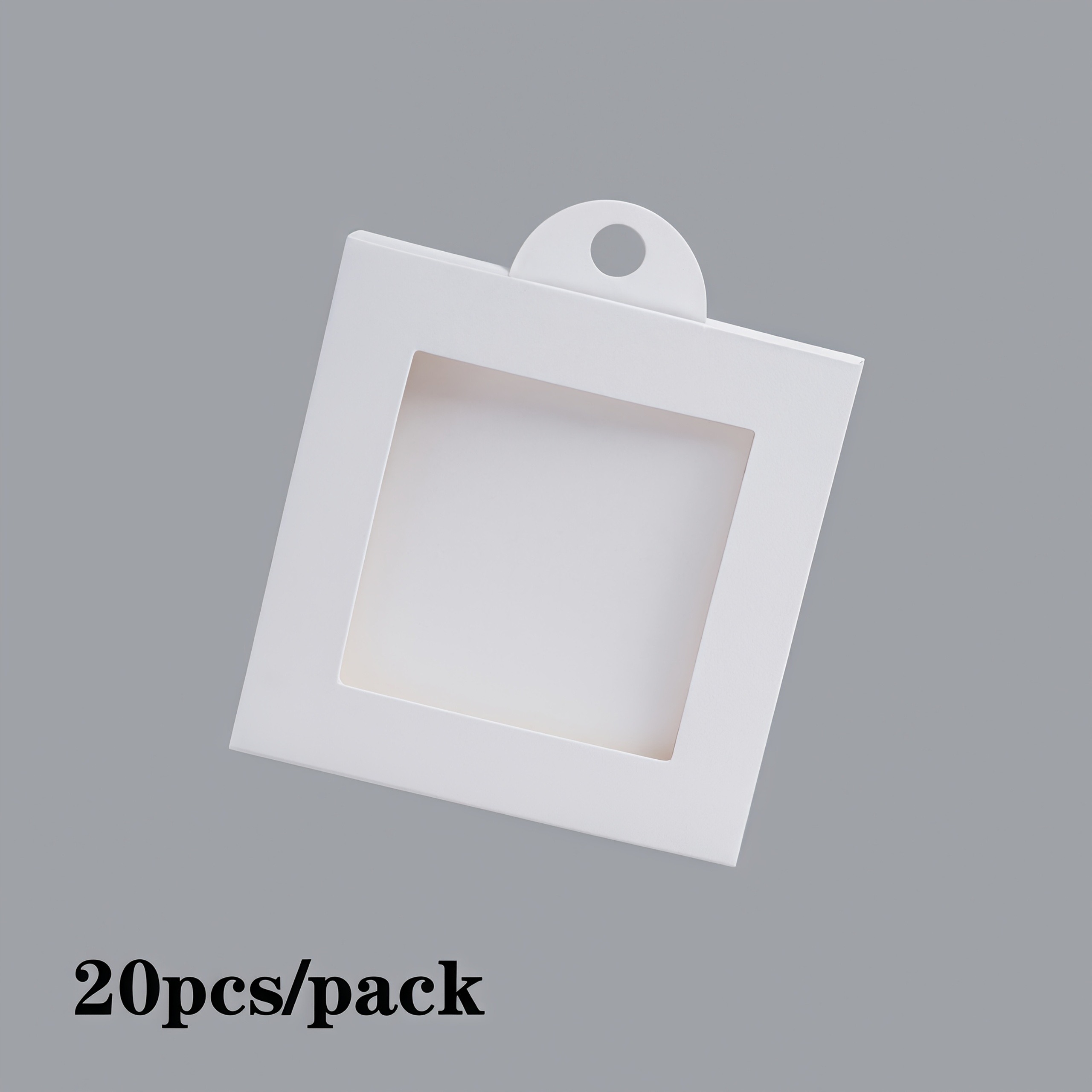 TEMU Set van 20 stuks, 350g, Wit, Zwart, Parelmoerroze, Ophanglabels voor Ketting- en Armbanddisplay met een Uniek Vensterontwerp