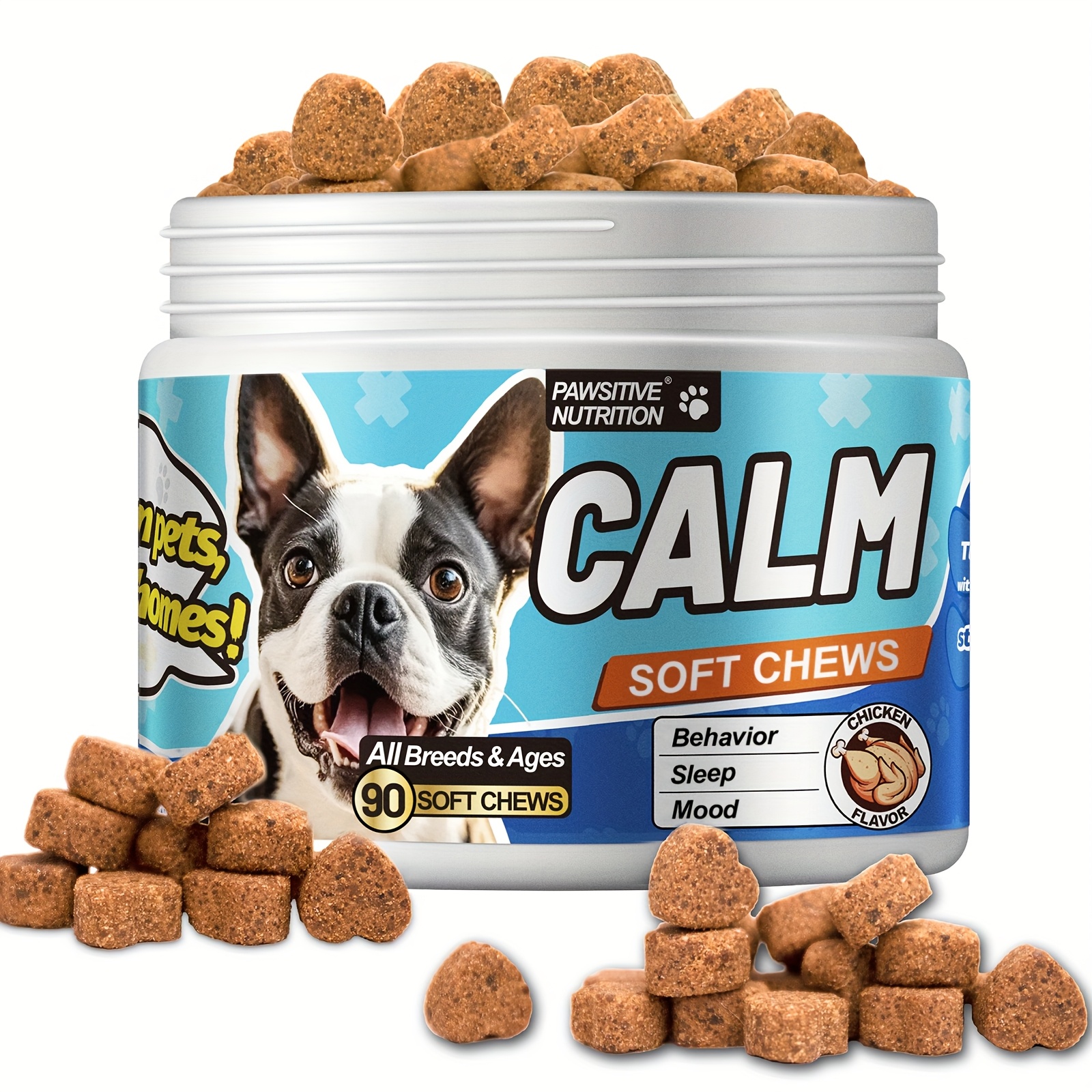 TEMU 90 Ct Pet | Chicken Flavor | For All Dogs | With Sleep And Mood | Ideal For And Fireworks