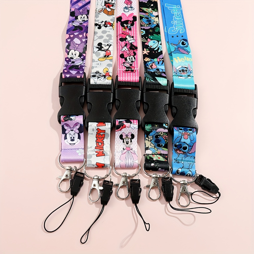 

Adorable Stitch-themed Neck Strap Lanyards Keychain For Keys, Perfect Gifts For Backpack