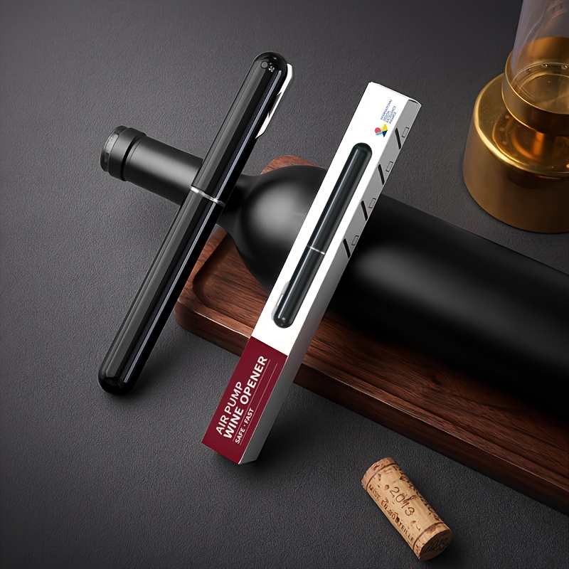 Image of Travel Portable Pressure Pump Wine Bottle Opener, Stainless Steel Needle, For Home, Restaurant, Party, Wine Lovers