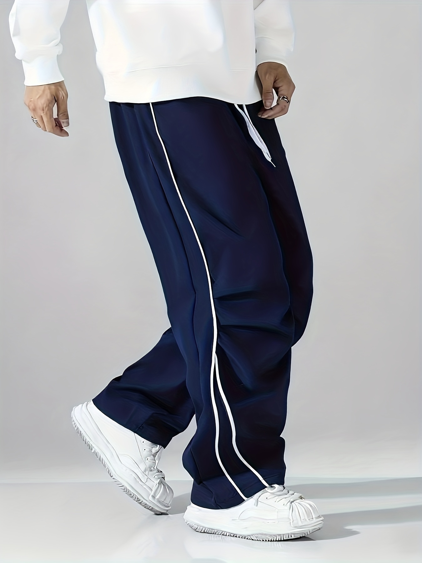 Ua Icon Fleece Herenjoggingbroek Met Zijstrepen Zwart/wit UNDER ARMOUR