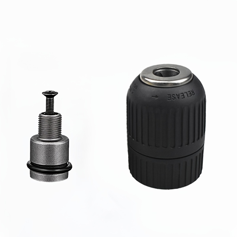 E-shop 2er-Set 1/2 Zoll Sechskant-Bohrer-Steckschlüssel, Bohrfutter-Set, selbstsichernder, schlüsselloser Bohrer, Metall-Bohrfutter-Konverter, geeignet