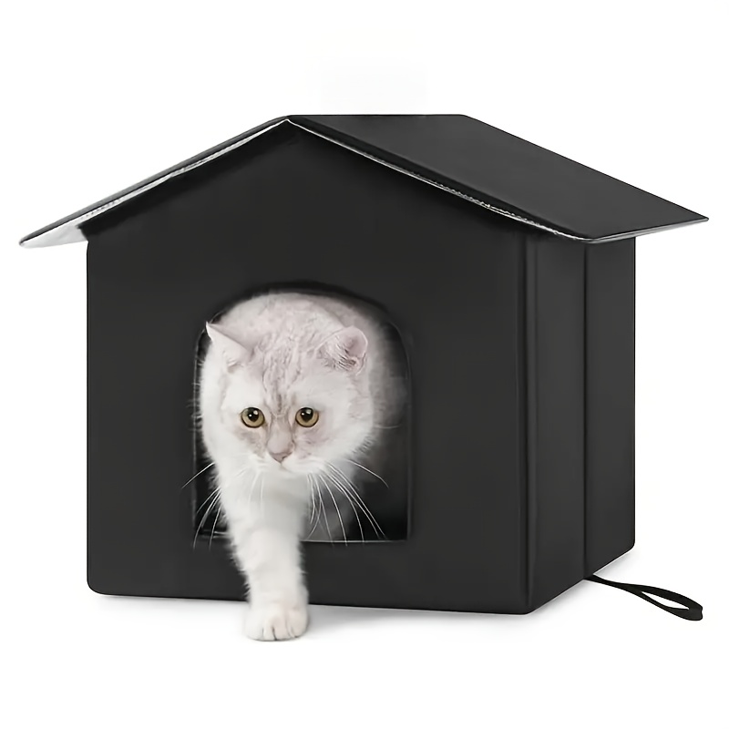 Image of Outdoor Cat House And Dog Kennel - An For Stray Cats And Dogs, Featuring A Sponge Insulation Layer, Easy To Clean And Install. The Cold-resistant Oxford Fabric Withstands , Providing Protection.