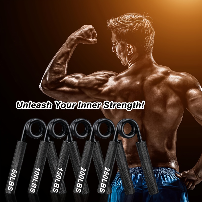50-350 lbs adjustable hand grip strengthener set with 4/7pcs - aluminum, non-slip design for muscle training & exercise,   2 sets with different   level Product details 7