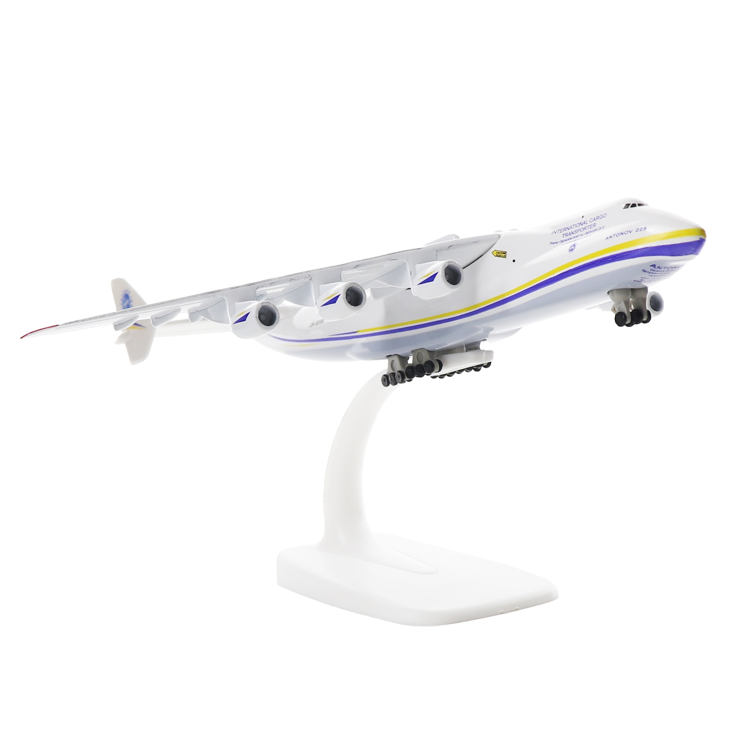 

Antonov An-225 1/400 Scale Diecast Metal Aircraft Model Kit With Stand - Ukraine Transport Airplane For Collectors And Gift - Suitable For Ages 14+