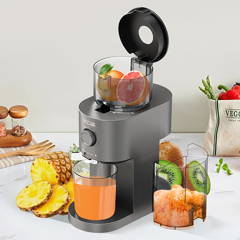 TEMU Juicer Cold Press Juicers, Slow Masticating Machines-perfect Separation Of Juice And Pulpwith 5.2" Extra Large Feed Chute Fit Whole Fruits &
