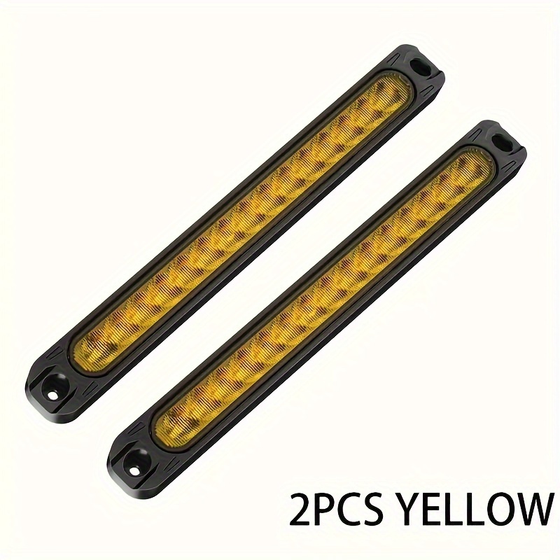 Feux LED Pour Plaque D’Immatriculation - 2 Pièces 12V/24V - Homologué E - Étanche - Pour Remorque, Camion, Voiture