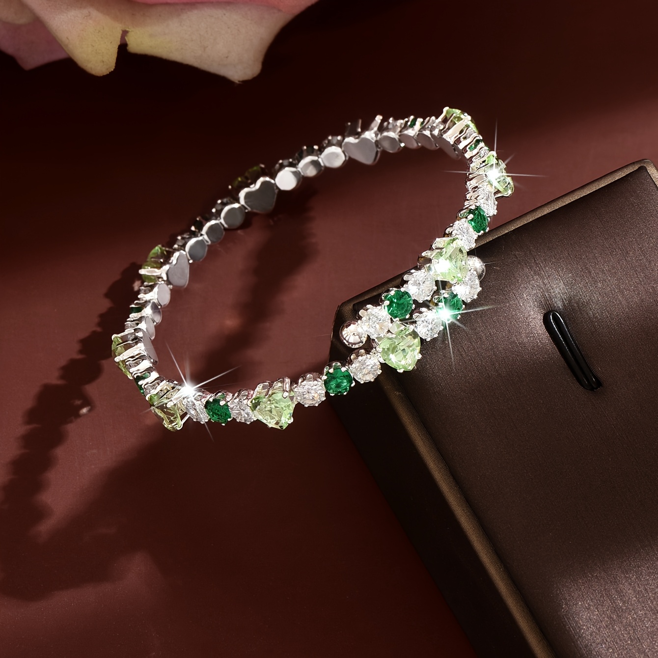 Irregular Patchwork Bracelet, Light Luxury Design