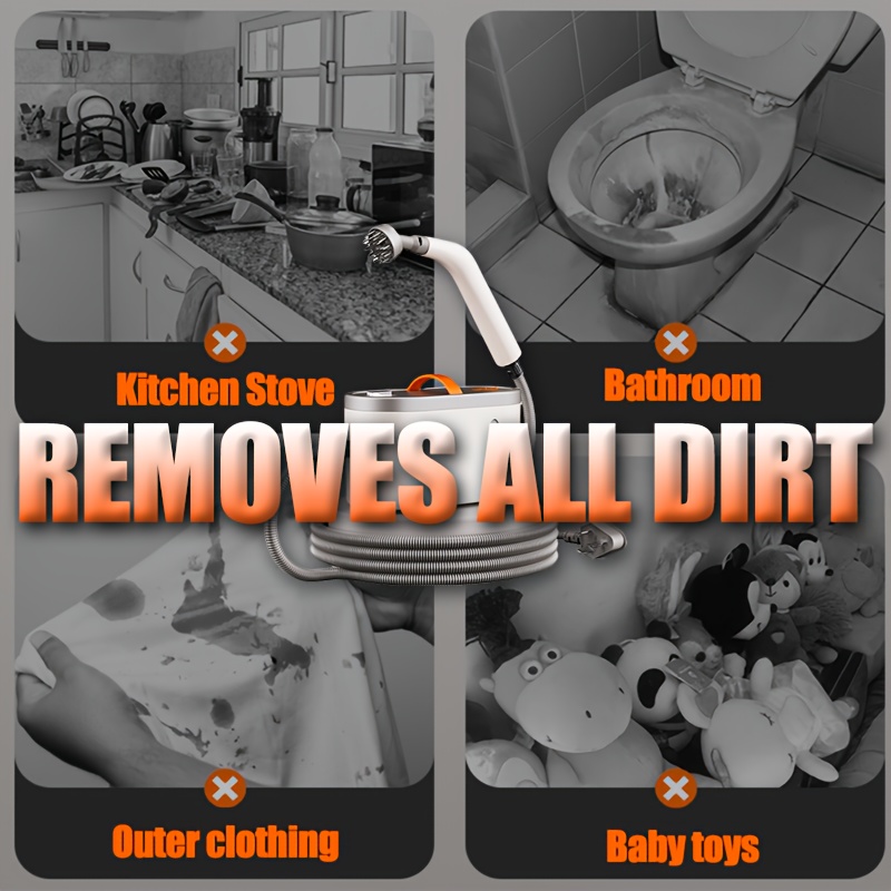 High power Fast Heating Handheld Steam Cleaner -6 Multifunctional Drama Heads, Large Capacity And Dual Safety Automatic New Electric Protection (kitchen, Sofa, Floor, Bathroom, Air Conditioning, Refrigerator, Cars) 10 High power Fast Heating Handheld Steam Cleaner -6 Multifunctional Drama Heads, Large Capacity And Dual Safety Automatic New Electric Protection (kitchen, Sofa, Floor, Bathroom, Air Conditioning, Refrigerator, Cars) - Image 10